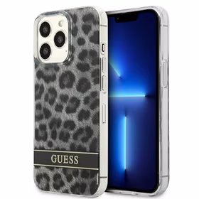 Guess GUHCP13LHSLEOK iPhone 13 Pro / 13 6.1" hall/halli kõvakaaneline Leopard