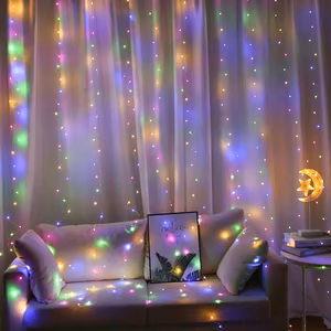 LED CURTAIN (300 LED LAMPS) 3Mx3M MULTICOLOR