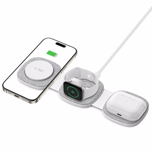 Tech-Protect QI15W-A32 3-in-1 Induktiivne Laadija koos MagSafe jaoks Smartphone / Apple Watch / AirPods - hall