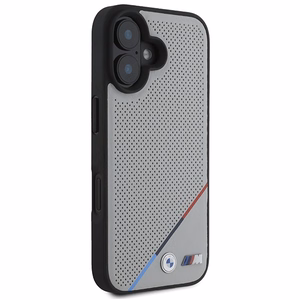 BMW M Perforated Tricolor Line MagSafe iPhone 16 Ümbris - hall