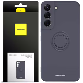 Spacecase Silikoonist ümbris rõngaga Galaxy S22 must