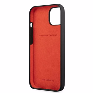 Ferrari FESSIHCP13SBK iPhone 13 mini 5.4" чёрный/чёрный жёсткий чехол Silicone
