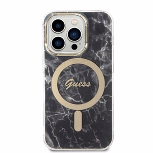 Set Guess GUBPP14LHMEACSK Ümbris+ Charger iPhone 14 Pro 6.1" must/must hard ümbris Marble MagSafe
