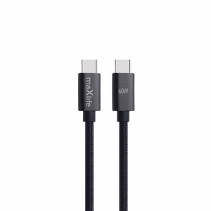 Maxlife MXUC-12 kaabel USB-C - USB-C 1,0 m 60W must