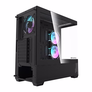Darkflash DS900 AIR computer ümbris (must) + 6 ARGB fans