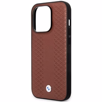 Ümbris BMW BMHMP14X22RFGR iPhone 14 Pro Max 6.7" Burgundy/burgundy Leather Diamond Pattern MagSafe