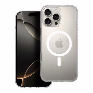 Чехол iPhone 16 PRO MAX Clear Mag Cover Elite (STR / NON-YELLOWING / CAMERA CONTROL BUTTON) совместимый с MagSafe прозрачный