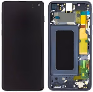 Samsung G970F S10e LCD-ekraan puutetundliku ekraani ja musta originaalraamiga (kasutatud, B-klassi)