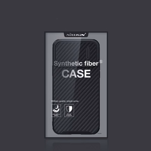 Nillkin sünteetilisest kiust S ümbris iPhone 14 Pro Max ümbris koos kaamerakattega, must