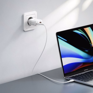 Зарядное устройство для телефона VEGER USB A + Type C PD Super Charge PPS 45W + кабель данных Type C к C 100W TR101 белый