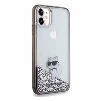 KARL LAGERFELD ümbris jaoks IPHONE 11 KLHCN61LKCNSK (Liquid Glitter C) läbipaistev
