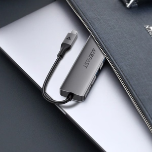 Acefast J18 USB jaotur USB-C 6-in-1 HDMI 4K 60Hz PD90W dokkimisjaam - hall