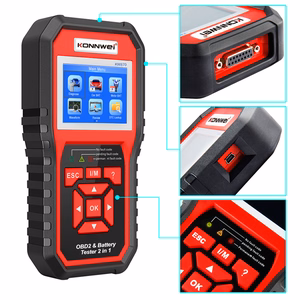 Konnwei KW870 OBD2 diagnostikaskanner ja akutester