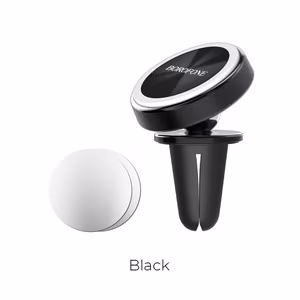 Car phone hoidja Borofone BH6, jaoks using on ventilation grille, magnetic fixing, must