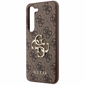 Guess GUHCS23S4GMGBR S23 S911 коричневый/коричневый жесткий кейс 4G Большой металлический логотип
