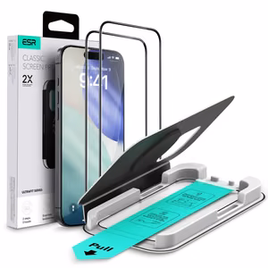 ESR UltraFit Karastatud klaas 2-pack jaoks iPhone 16 Pro / 17 - läbipaistev