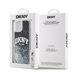 DKNY ümbris jaoks iPhone 15 6,1" HC DKHCP15SLBNAEK must HC liquid glitters w arch logo