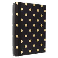 Wonder Canvas Tablet Ümbris 13 inches kuldne polka-dot