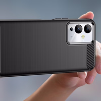 Carbon Ümbris ümbris jaoks Infinix Note 12i flexible silicone carbon cover must