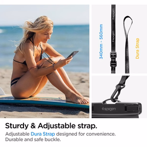 Spigen Spigen Aqua Shield A601 ümbris veekindel IPX8 - must 2 tk.