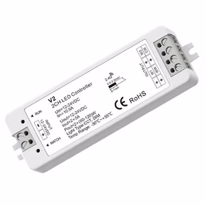V2 LED kontroller 12-24V, 2x5A
