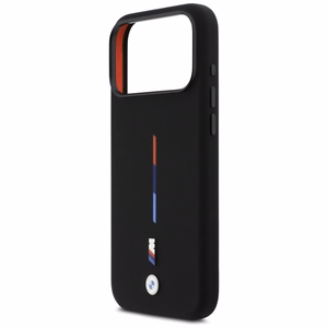 BMW M Silicon Tricolor Line MagSafe Ümbris jaoks iPhone 17 Pro Max - must