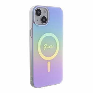 Guess IML Iridescent MagSafe ümbris jaoks iPhone 15 Plus - lilla