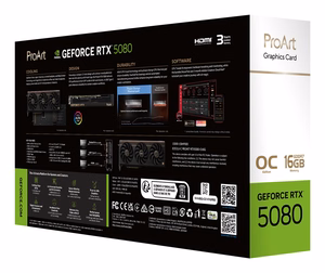ASUS ProArt -RTX5080-O16G NVIDIA GeForce RTX 5080 16 GB GDDR7