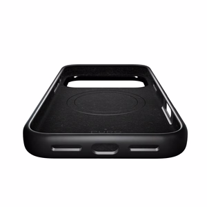 Чехол Puro Icon Mag Pro Liquid Silicone для iPhone 17 Pro, совместимый с MagSafe, с защитой камеры и алюминиевыми кнопками - чёрный