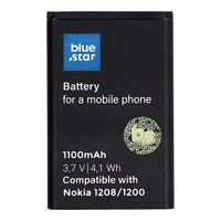 Aku jaoks Nokia 1208 / 1200 / C1 / 1616 / 1800 1100 mAh Sinine Star
