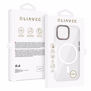 Liavec Hybrid Magsafe Clear Ümbris jaoks Iphone 15