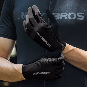 Rockbros cycling gloves spring/summer/autumn, full, size: XL - black