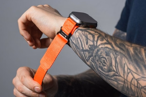 Strap to Apple Watch Forcell F-Design FA05 nylon hook-and-loop 38 / 40 / 41 mm orange
