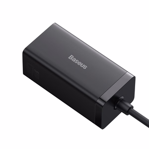 Baseus fast laadija GaN5 Pro HUB HDMI 2 x USB-C / USB-A / HDMI 4K 30Hz 1.5m must + USB-C kaabel - USB-C 100W 40Gb/s (USB4) 1m (CCGP110201)