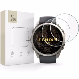 Tech-Protect Glass Fit+ karastatud klaasist kaitsed seadmele Garmin Fenix 9 Pro 51 mm, 2 tk