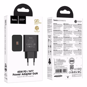 Зарядное устройство для телефона Hoco USB C QC PD 45W N77 черное