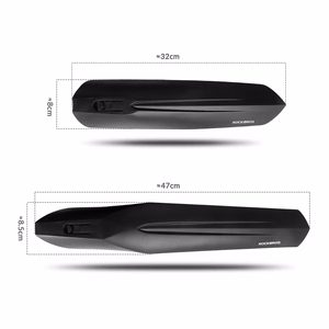 Rockbros FK-880 eesmine ja tagumine jalgratta poritiivad 24" jalgratastele - mustad