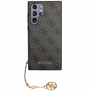 Guess 4G Charms Collection ümbris jaoks Samsung Galaxy S24 Ultra - must