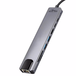 Media-Tech Хаб USB 8-в-1 Giga LAN MT5046