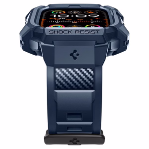 Spigen Rugged Armor Pro Ümbris jaoks Apple Watch Ultra 1 / 2 (49mm) - tumesinine