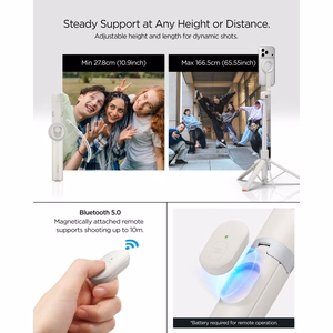 Spigen S582W Bluetooth selfipulk - beež