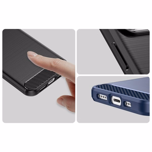 Carbon Case iPhone 14 Pro Max paindlik geel tagakate must