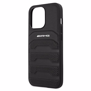 AMG Leather Debossed Lines чехол для iPhone 13 Pro / iPhone 13 - чёрный