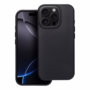 Ümbris jaoks iPhone 16e (SE 4 2025) Carbon Elite Mag Cover compatible with MagSafe must