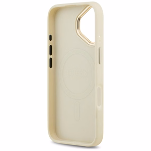 GUESS ümbris jaoks IPHONE 17 compatible with MagSafe GUHMP17SPSAMSECE (PU W/ Peony Hot Stamp) beige