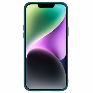 Nillkin CamShield nahast S ümbris iPhone 14 Plus kaamerakattega ümbris roheline