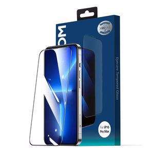 Joyroom JR-MLG0286 2.5D Anti-sinine Light + Dustproof Karastatud klaas with must Frame jaoks iPhone 15 Plus/16 Plus