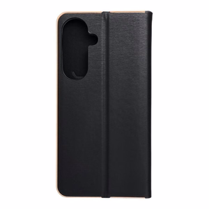 Флип-чехол для Samsung S26 Plus Luna Book Gold чёрный