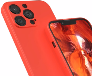 Liquid Silicone 1,5 mm ümbris Xiaomi Redmi A7 Pro 4G/5G mudelile, punane