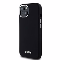 DKNY DKHMP15SSMCHLK iPhone 15 / 14 / 136.1" must ümbris Liquid Silicone Small Metal Logo MagSafe